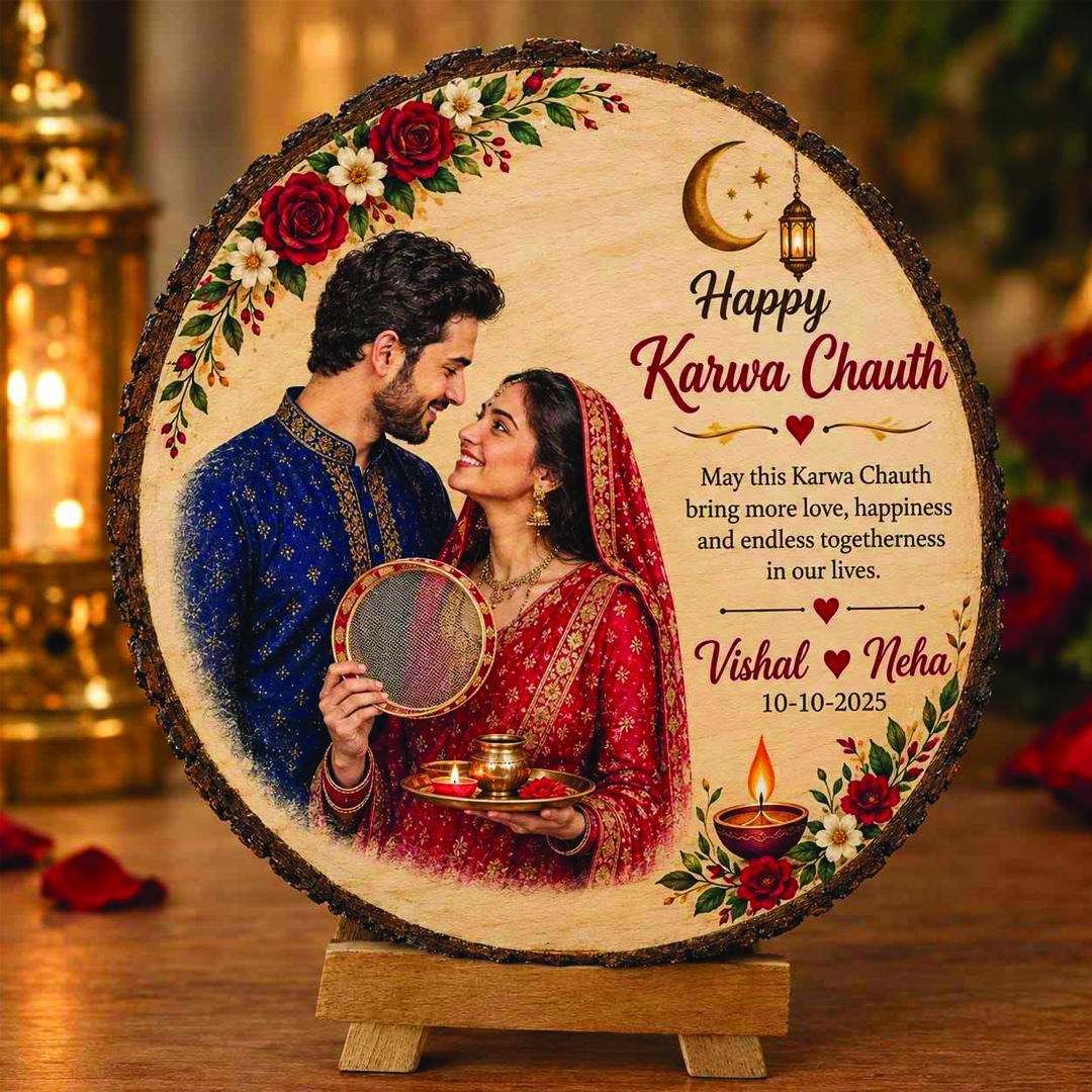 giftana wooden photo  frame (8.5x8.5)