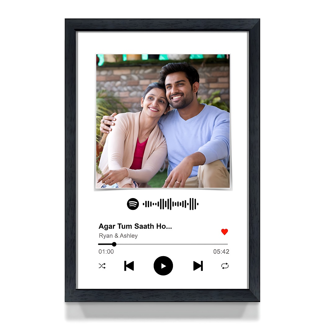Giftanna Spotify Personalized Photo Frame For Couples : Preserving Memories with Melodies