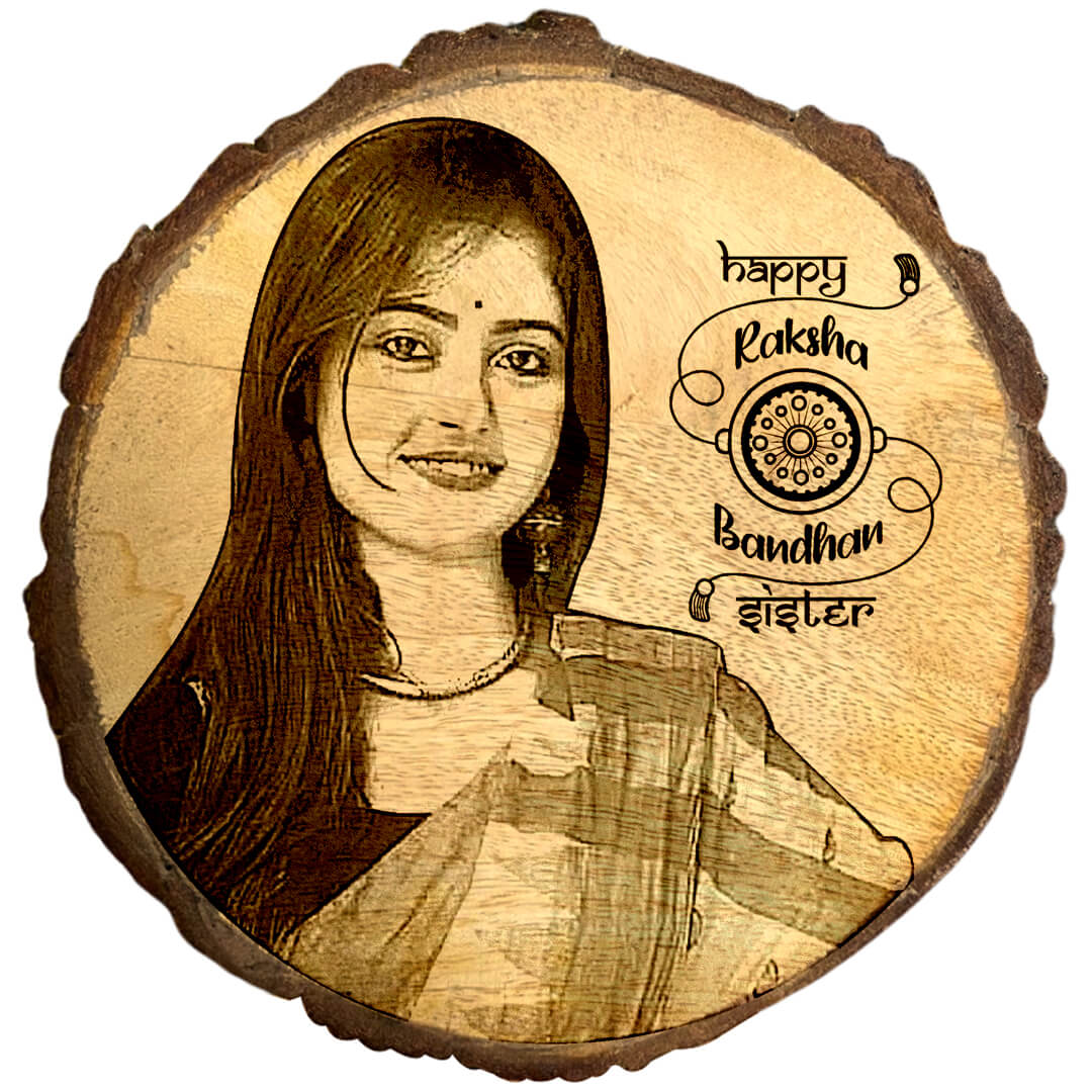 Amazing gift Unique personalized Raksha Bond – Personalized Wooden Gift Frame for Sister